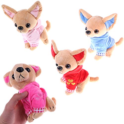 SUSHAFEN Stuffed Dog Plush Toy – 17cm Soft Chihuahua Pillow for Kids and Dog Lovers