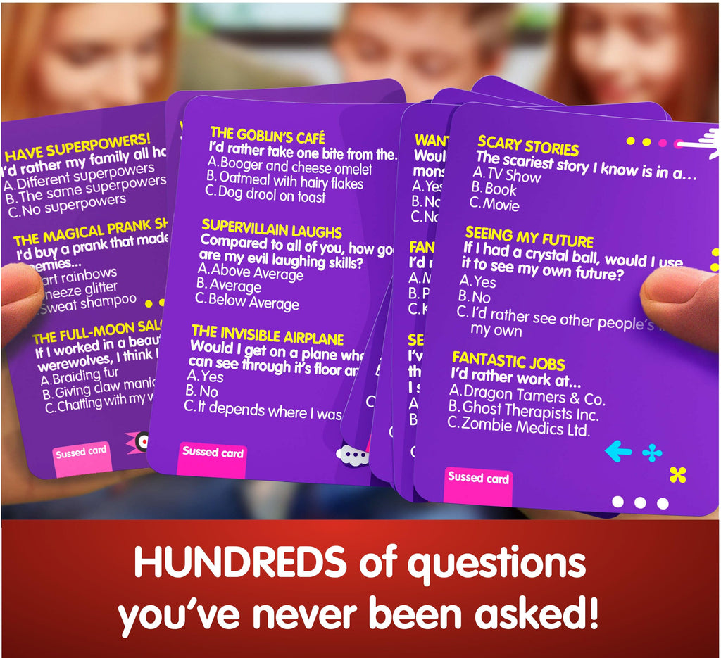 SUSSED Wacky 'What Would You Do?' Fantasy Card Game – Purple Deck: Dragons, Space & Magic – Fun for Ages 8+, 2-8 Players, 15-30 Min