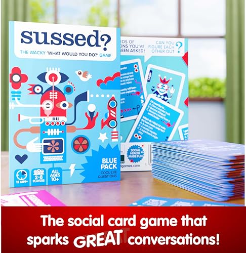 SUSSED What Would You Do? Card Game – 230+ Questions & 693 Answers, Fun for Teens and Adults Ages 10+