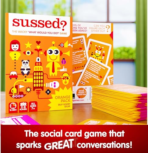 SUSSED What Would You Do? Social Card Game – 230+ Questions & 693 Answers, 3 Ways to Play, Ages 7+