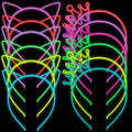 Suyegirl Glow in The Dark Cat Ear Crown Headband for Kids Party Supplies