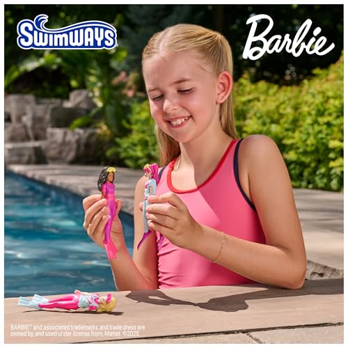SwimWays Barbie Dive Characters 3-Pack – Soft Pool Diving Toys for Kids Ages 5+