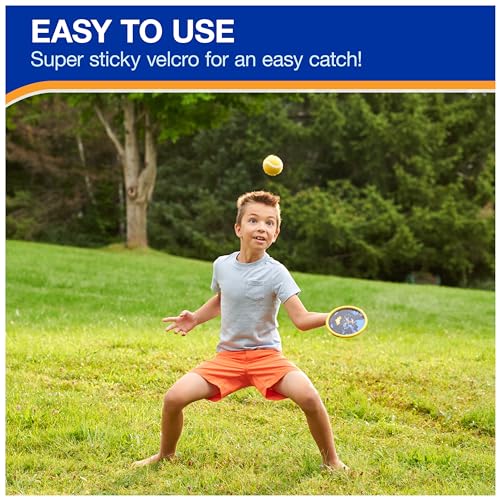 Swimways DC Batman Catch Game – Velcro Paddles & Ball for Pool, Yard & Beach