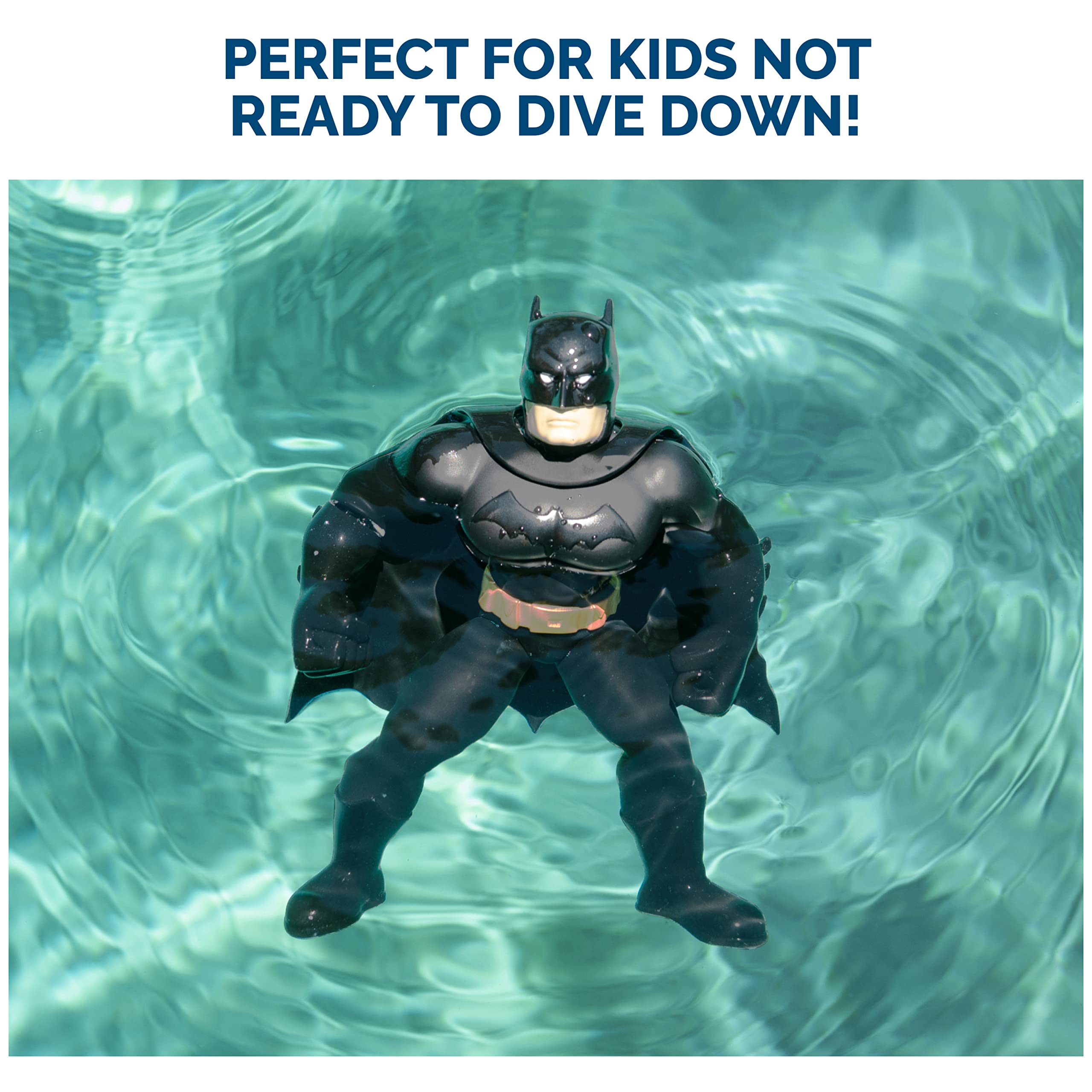 SwimWays DC Batman Floatin' Figure – Self-Righting Floating Pool Toy for Kids Ages 3+