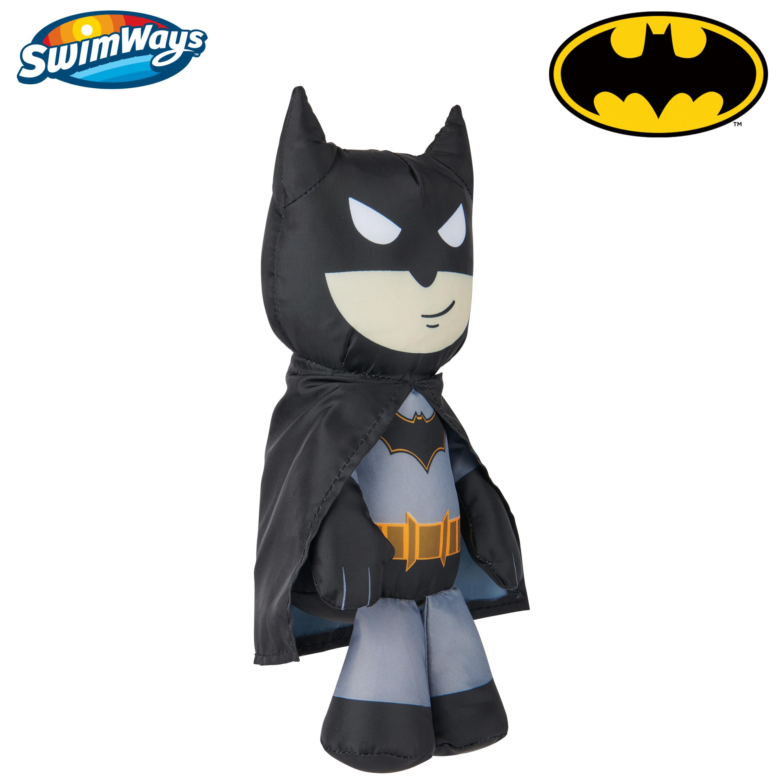 SwimWays DC Batman Swim Huggable Floating Plush Toy for Kids Ages 1+