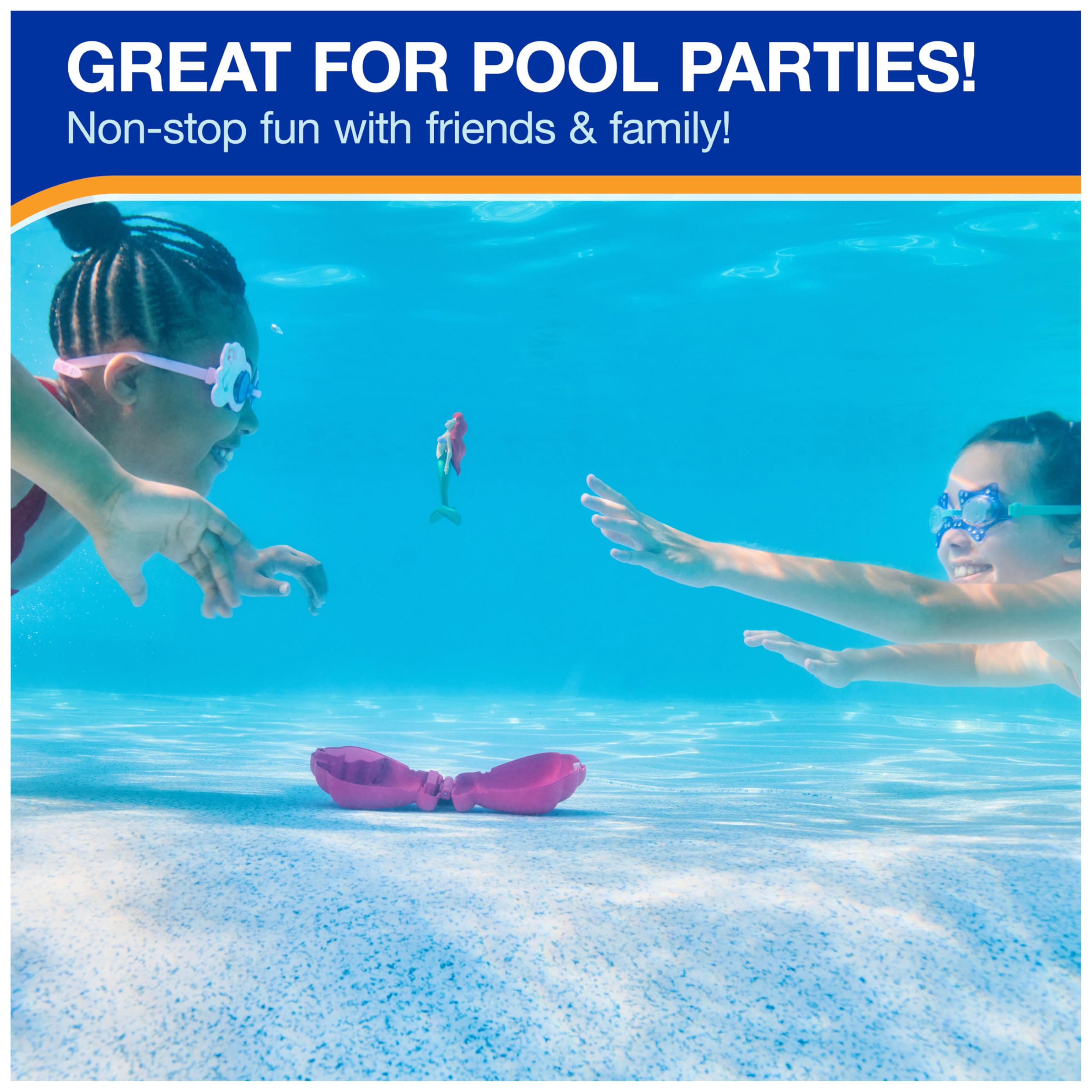 SwimWays Disney Ariel Dive N’ Surprise – Water-Activated Pool Toy for Kids Ages 5+