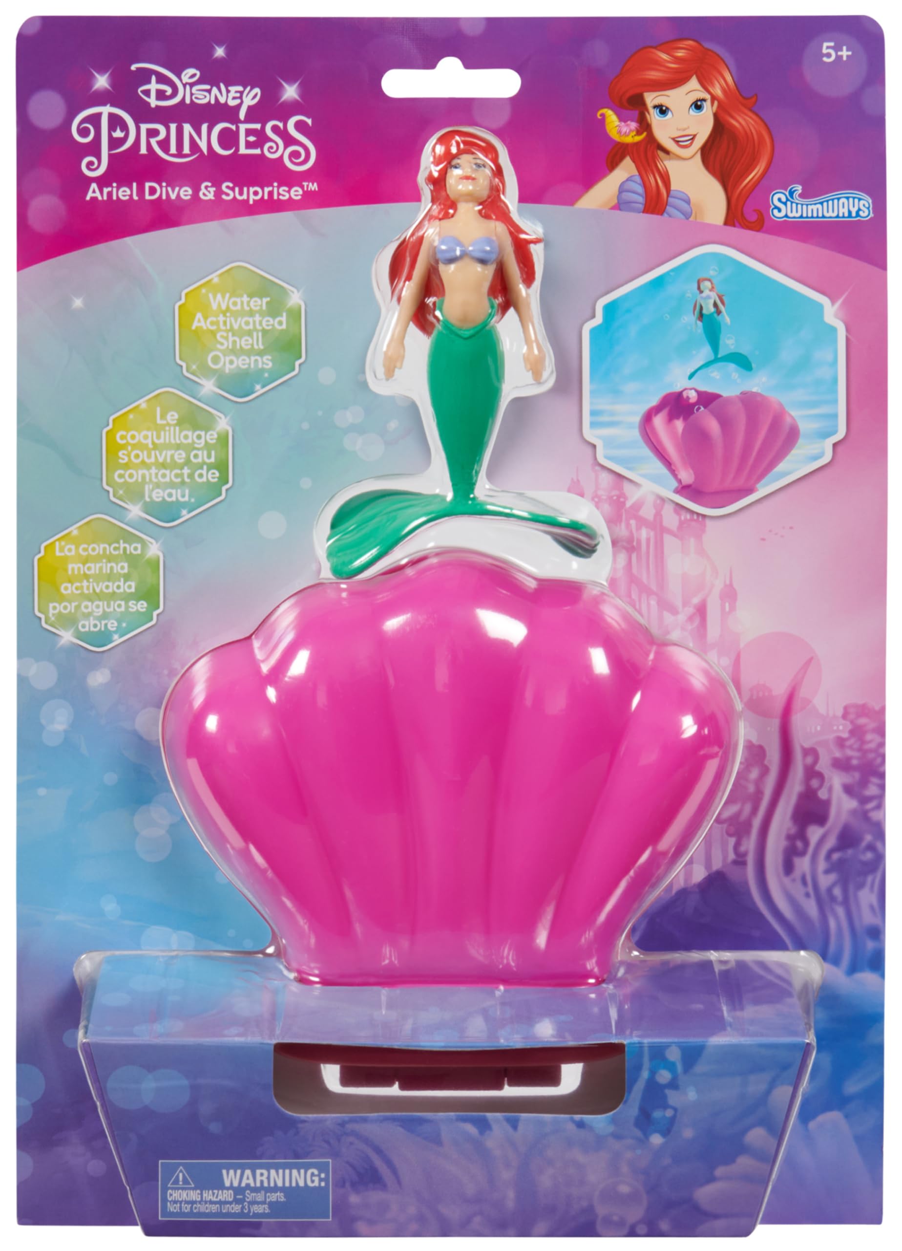SwimWays Disney Ariel Dive N’ Surprise – Water-Activated Pool Toy for Kids Ages 5+