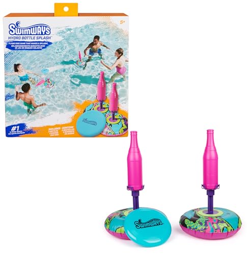 SwimWays Hydro Bottle Splash – A Throwing Disc Pool Game for Kids and Adults