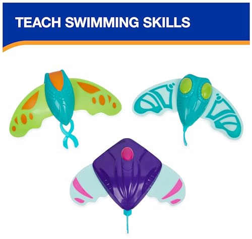 SwimWays Zoom-A-Rays 3-Pack: Self-Powered Water Toys for Kids 5+ – Pool Games & Swim Training