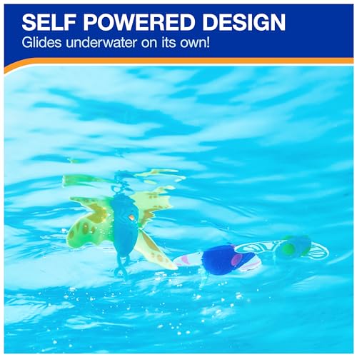 SwimWays Zoom-A-Rays 3-Pack: Self-Powered Water Toys for Kids 5+ – Pool Games & Swim Training