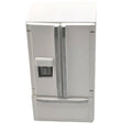 SXFSE 1:12 Scale Dollhouse Refrigerator, Wooden Miniature Fridge for Kitchen Prop, White
