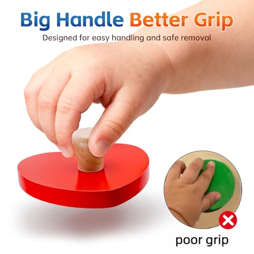 SYHLN Wooden Shape Peg Puzzles for Toddlers 1-3 | 12 Shapes & 6 Colors | Montessori Learning Toy