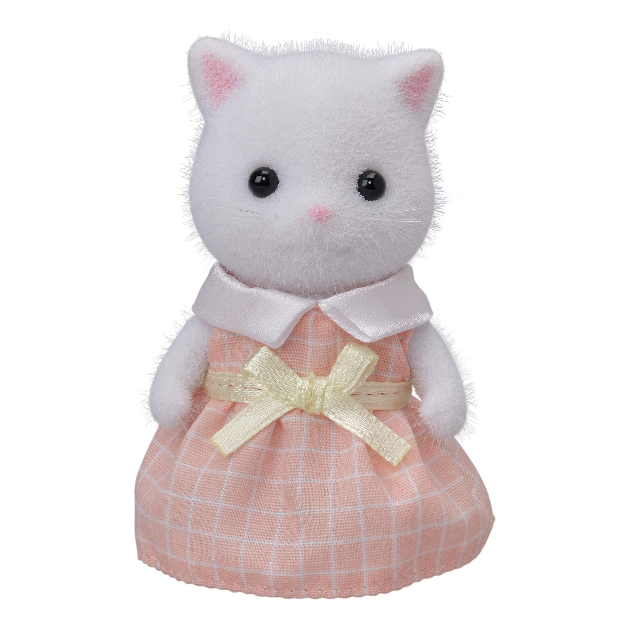 Sylvanian Families White Persian Cat Girl Doll – Poseable Figure with Fluffy Fur, Ages 3+