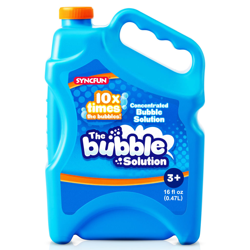 SYNCFUN 16 oz Concentrated Bubble Solution Refill – Makes Up to 1.25 Gallons