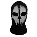 SzBlaZe Unisex Ghost Print Stocking Balaclava – 95% Cotton 5% Spandex for War Games, Halloween & Cosplay