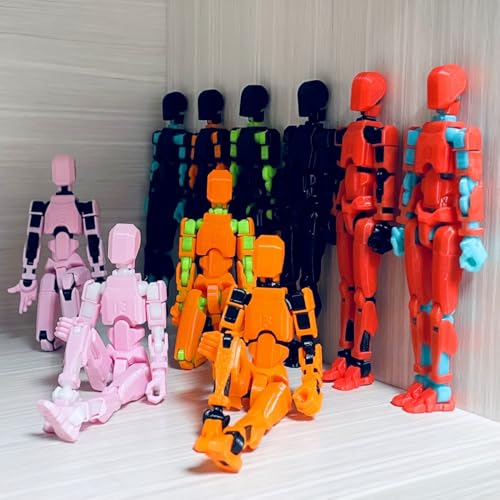 T13 3D Action Figure Set - Fully Articulated PETG Robot with Dog, Weapons, and 360° Joints by SOOZAFONE
