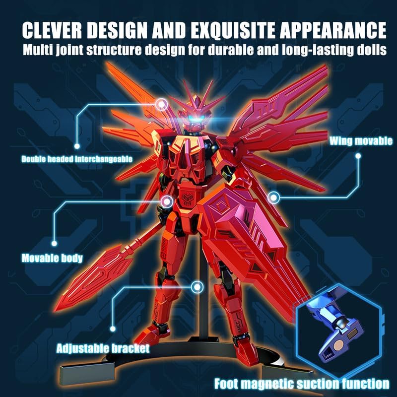 T13 Action Figure 2Pack – Fully Assembled 3D Printed Titan 13 Robot Set with Interchangeable Hands and Weapons