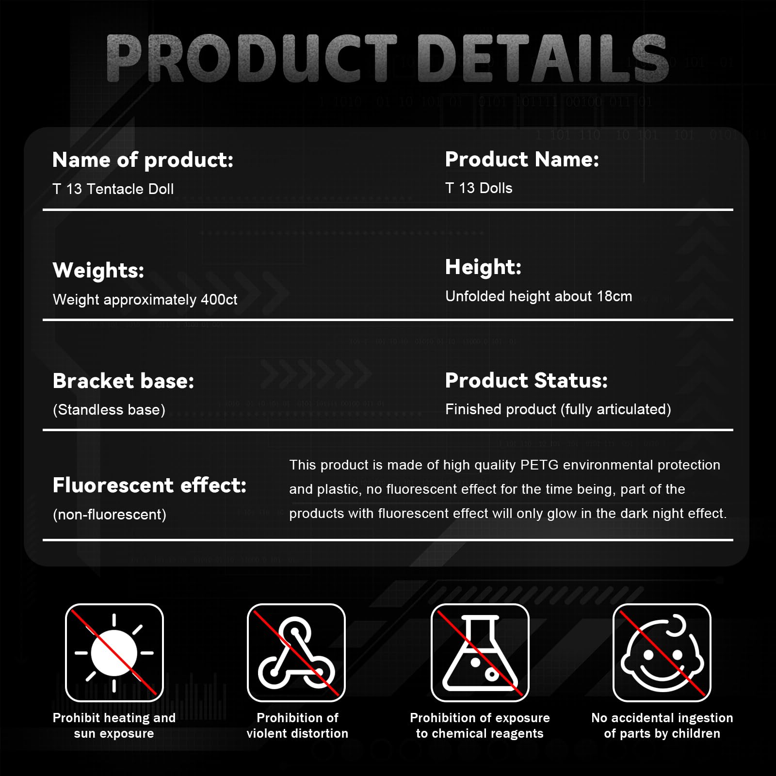 T13 Figure & Titan 13 Toys Yellow – 3D Printed Action Figure, Pre-Assembled, Multi-Jointed Movable, 5.5 Inch Desk Decoration