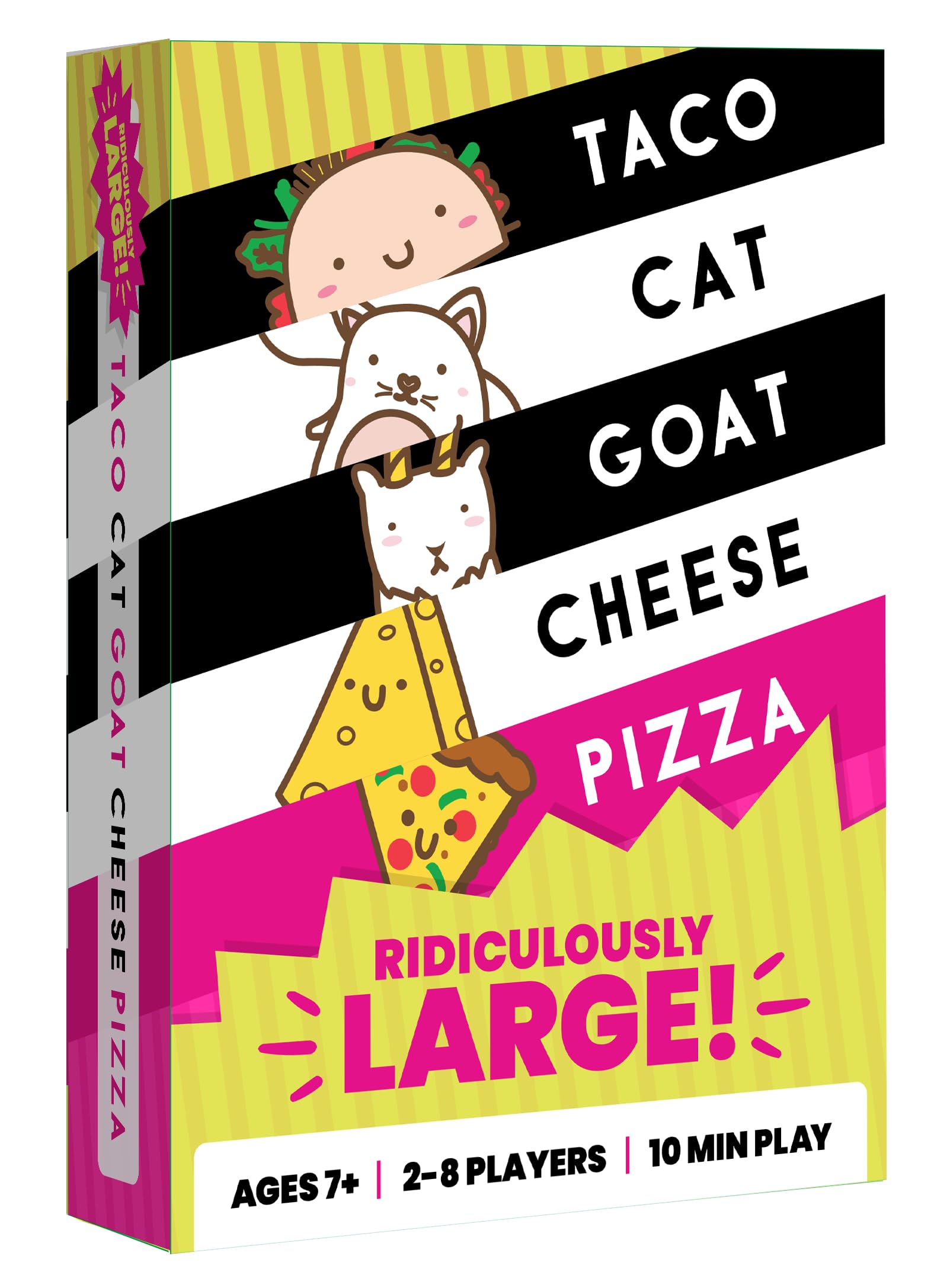 Taco Cat Goat Cheese Pizza Ridiculously Large Edition – Oversized Family Card Game for 2-8 Players, Ages 7+