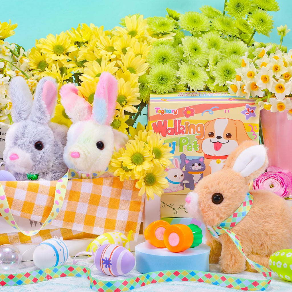 Tagitary Interactive Plush Bunny – Electronic Toy with Hopping, Wiggling Ears, and Sounds for Toddlers