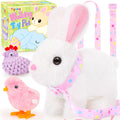 Tagitary Interactive Plush Bunny Toy with Wiggling Ears, Hopping, and Sounds – Easter Gift Set for Toddlers