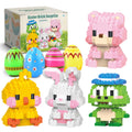 TAHAVICE 4 Pack Prefilled Easter Eggs with Animal Building Blocks – Candy-Free Easter Basket Stuffers for Kids Ages 6+