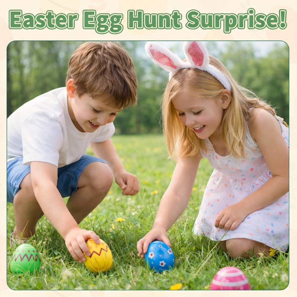 TAHAVICE 4 Pack Prefilled Easter Eggs with Animal Building Blocks – Candy-Free Easter Basket Stuffers for Kids Ages 6+