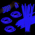 Taikula 60 Pack 8-Inch Blue Glow Sticks with Connectors for Parties and DIY
