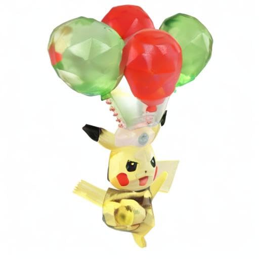 Takara Tomy Pokémon Moncolle Terastal Pikachu Figure – 3.9-Inch Collectible with Base