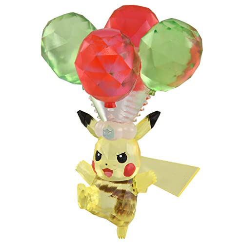 Takara Tomy Pokémon Moncolle Terastal Pikachu Figure – 3.9-Inch Collectible with Base