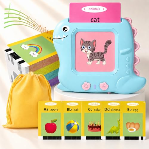 Talking Flash Cards for Toddlers 1-5 Years – 336 Sight Words, Montessori Interactive Speech Therapy Toy