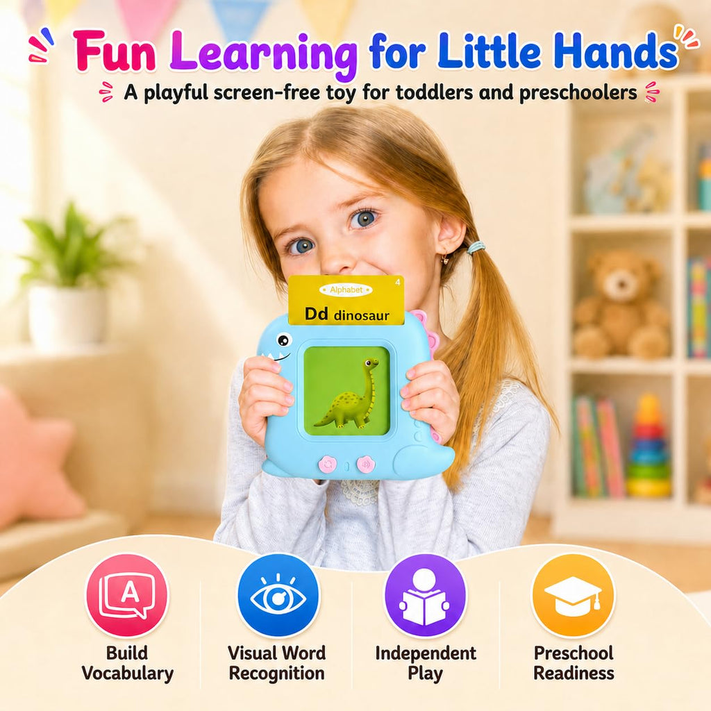 Talking Flash Cards for Toddlers 1-5 Years – 336 Sight Words, Montessori Interactive Speech Therapy Toy