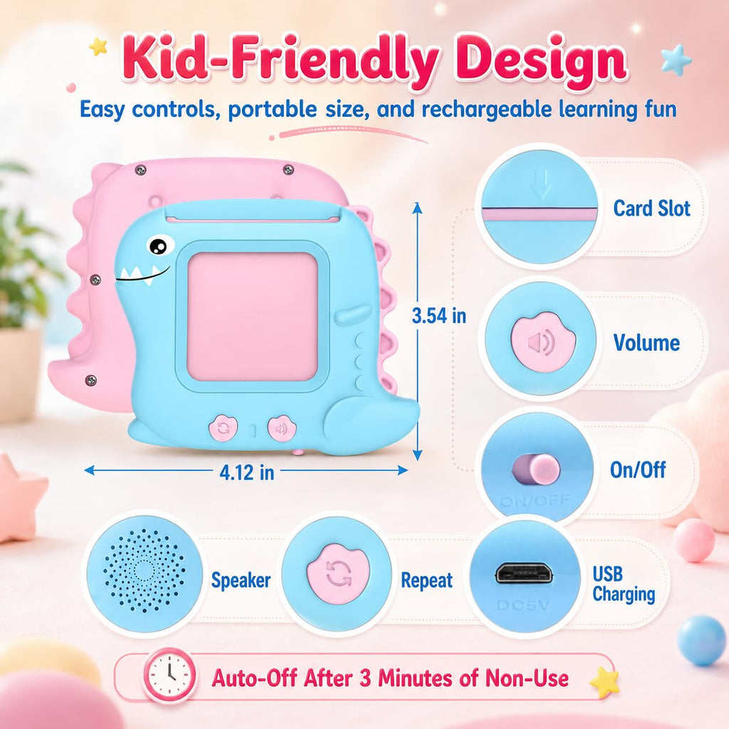 Talking Flash Cards for Toddlers 1-5 Years – 336 Sight Words, Montessori Interactive Speech Therapy Toy