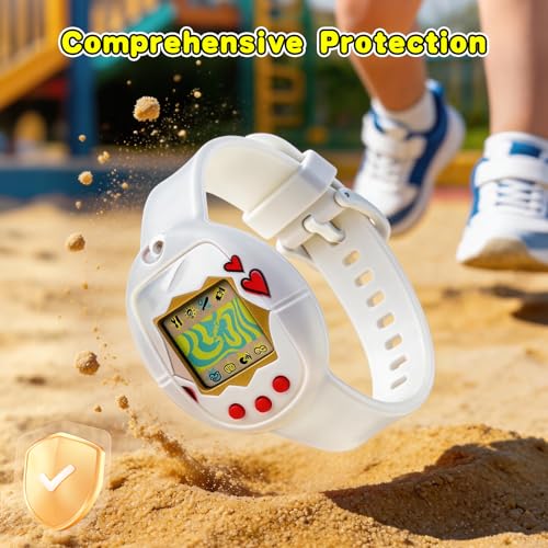 Tamagotchi Original Silicone Wristband Cover (Transparent) - Adjustable Strap, Protective, Easy Clean