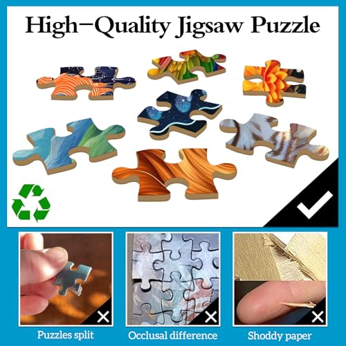TangMosaic Flower Fairy Jigsaw Puzzle 1000 Pieces – 27.56x19.69 Inch, Zoning Back Design, Low Dust, Matte Finish