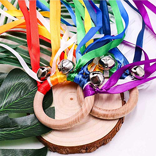 TANOFAR Ribbon Hand Kite – Wooden Sensory Toy for Babies and Toddlers