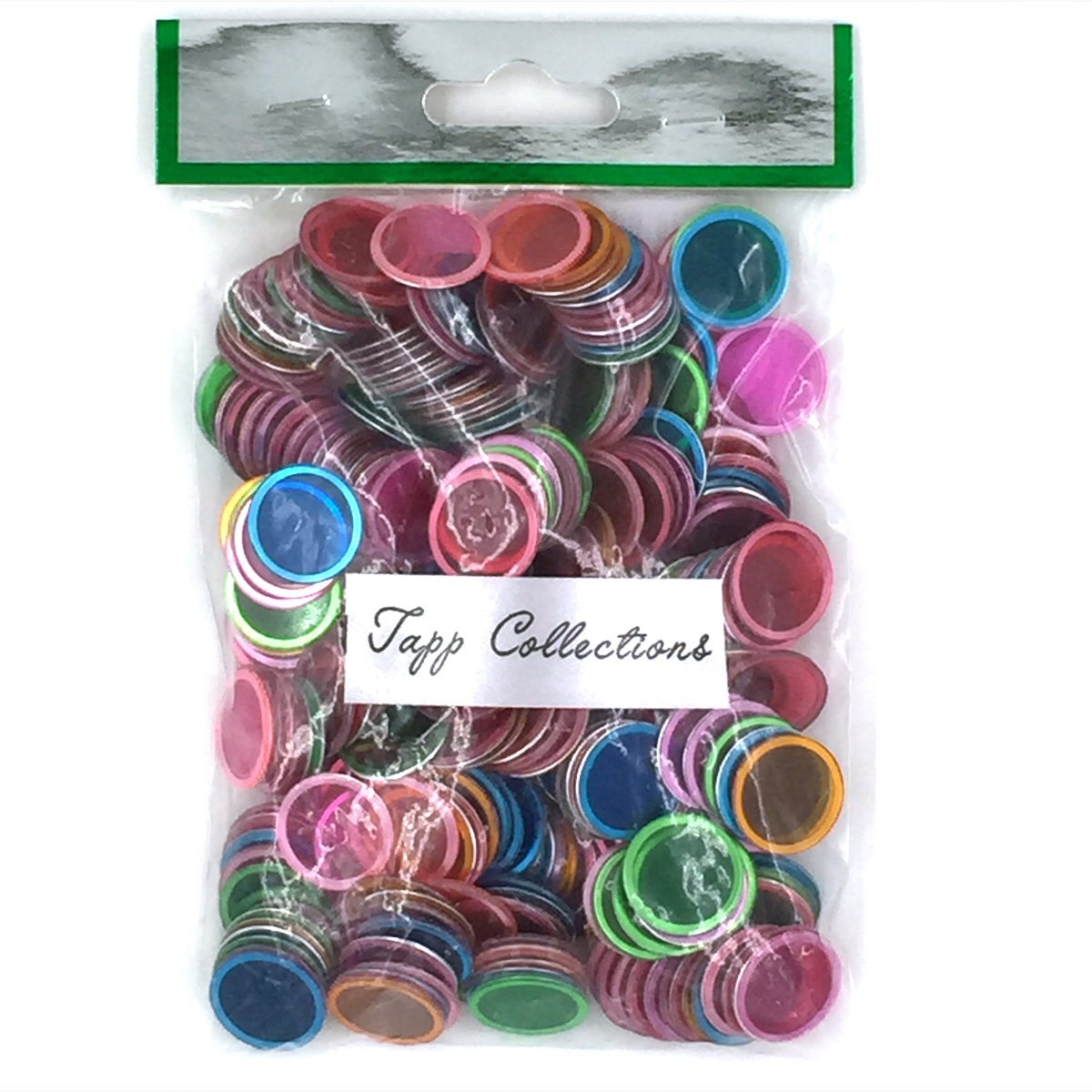 Tapp Collections 300-Pack Assorted Bingo Chips, 3/4 Inch, Magnet-Attracting, Non-Toxic