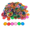 Tapp Collections 300-Pack Transparent Bingo Chips – Assorted Colors, 3/4 inch, Magnetic, Non-Toxic
