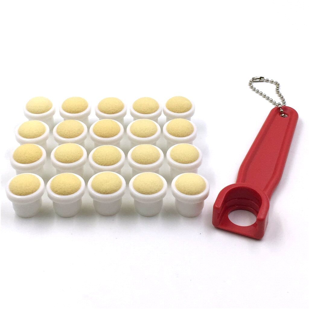 Tapp Collections Bingo Dauber Plain Tips 20-Pack with EZ Lift Removal Tool