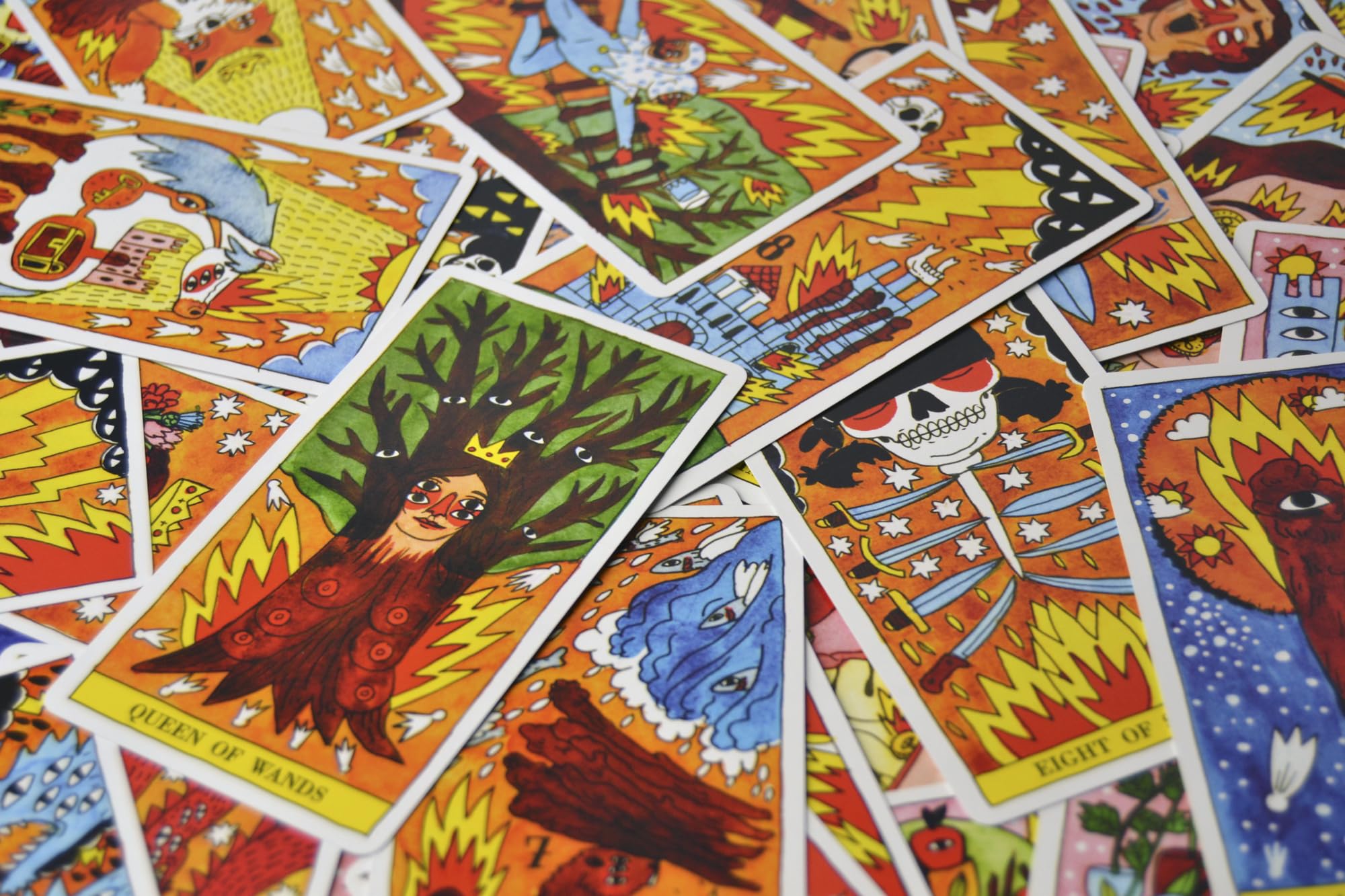 Tarot del Fuego by Heraclio Fournier – 78 Hand-Drawn Cards on Premium Cardstock