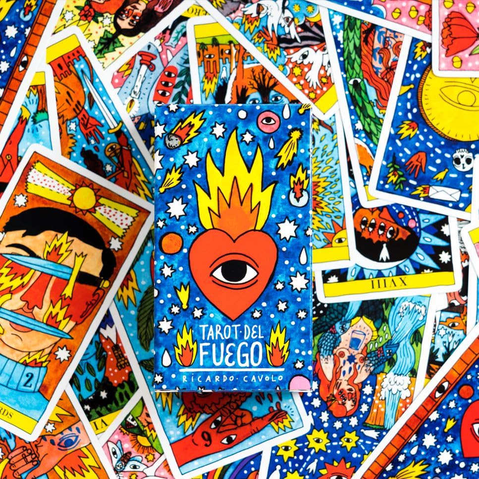 Tarot del Fuego by Heraclio Fournier – 78 Hand-Drawn Cards on Premium Cardstock