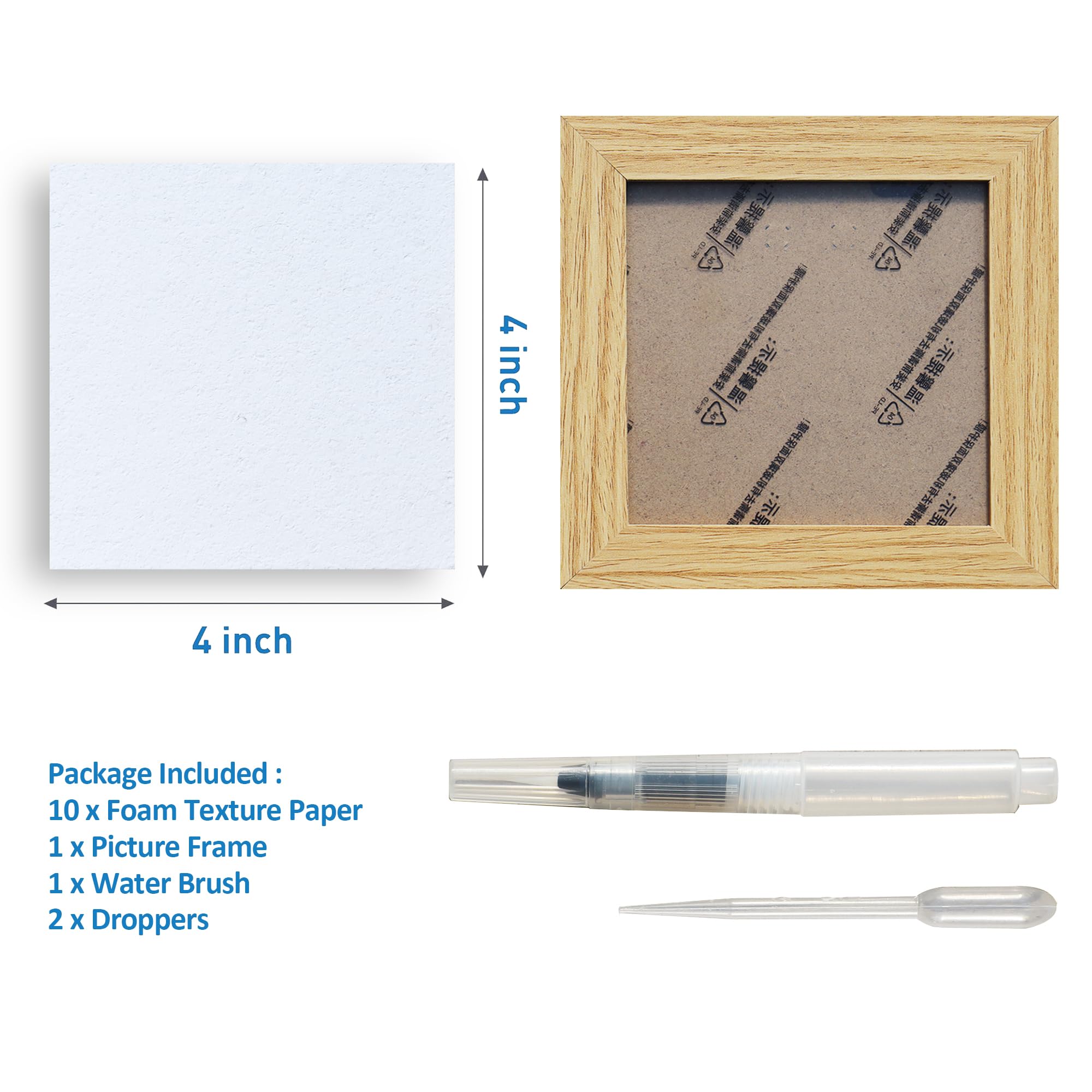 Tatahu Magic Puffy Paper Kit: 3D Foam Texture Sheets for DIY Art and Crafts