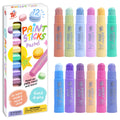 TBC The Best Crafts Paint Sticks, 12 Pastel Colors, Washable Non-Toxic Tempera Paint Sticks for Kids