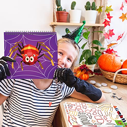 TBEEJ Halloween Sticker by Number Books - 2 Pack with 20 Sheets of Stickers for Kids Ages 3-8