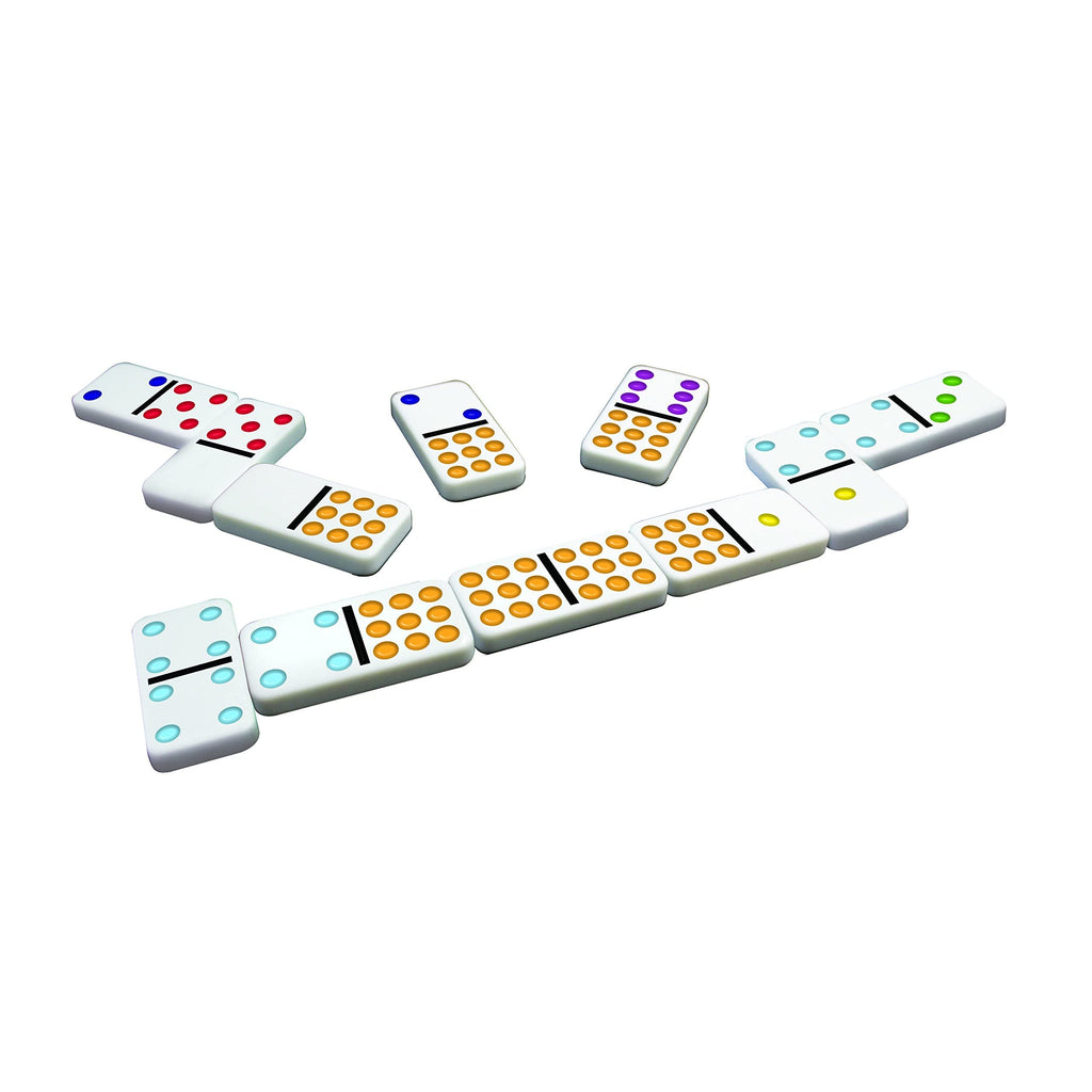 TCG Toys Double 9 Dominoes in Tin – 55 Tiles with Colored Pips for Family Game Night