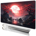 TCGMAT Blood Moon Secrets Playmat - 24x14in Non-Slip Gaming Mat with Free Storage Bag