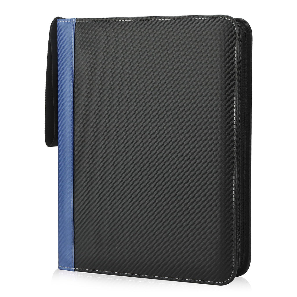 TCGUARD 900-Card 9-Pocket PU Leather Binder for Trading Cards, MTG, Yu-Gi-Oh – Blue