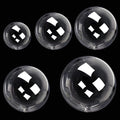 Tcwlyfc Bobo Balloons Kit 50-Piece Clear Arch Balloons Set (8, 11, 18, 20, 24 Inch) for Parties, Weddings, Baby Showers - Durable TPU