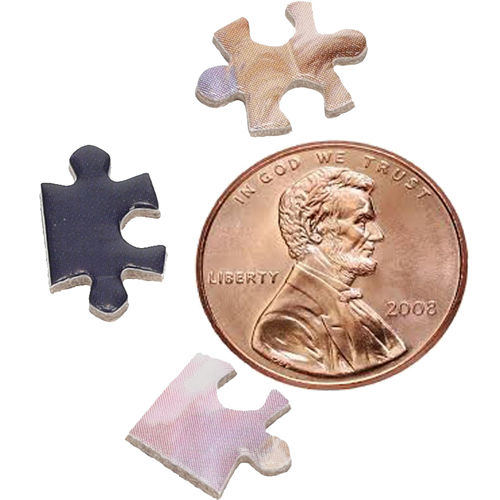 TDC Games World's Smallest Holiday Jigsaw Puzzle - Naughty or Nice - Mini 234-Piece Challenge with Tweezers