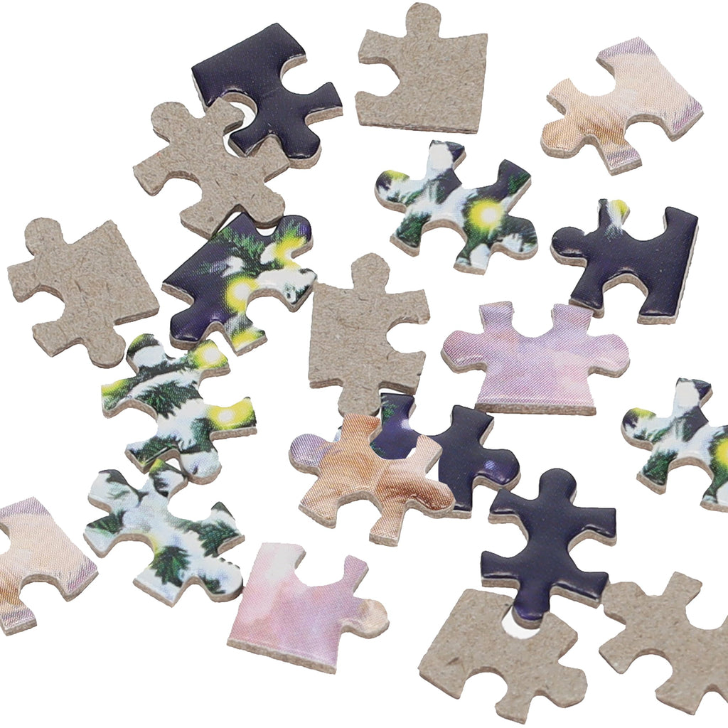 TDC Games World's Smallest Holiday Jigsaw Puzzle - Naughty or Nice - Mini 234-Piece Challenge with Tweezers